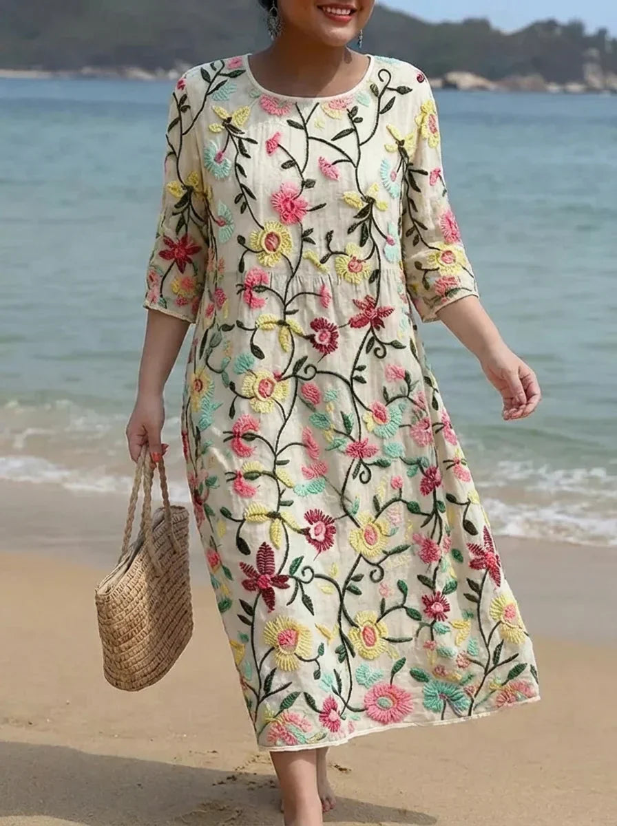 Maia | Robe à Motif Floral pour Femmes