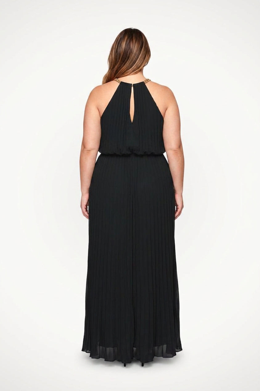 Verity - Robe Maxi Sans Manches Avec Ceinture