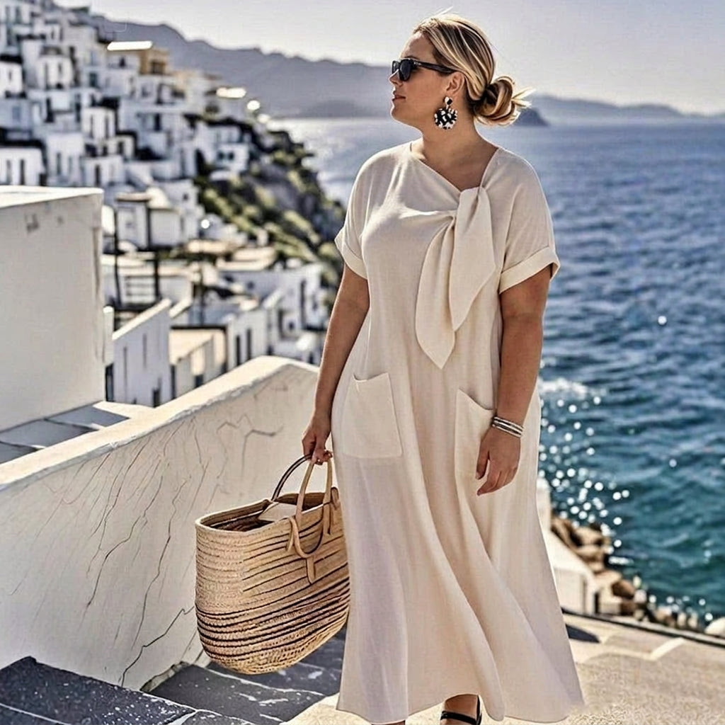Robe Maxi Adair Bow : Élégance Quotidienne Effortless