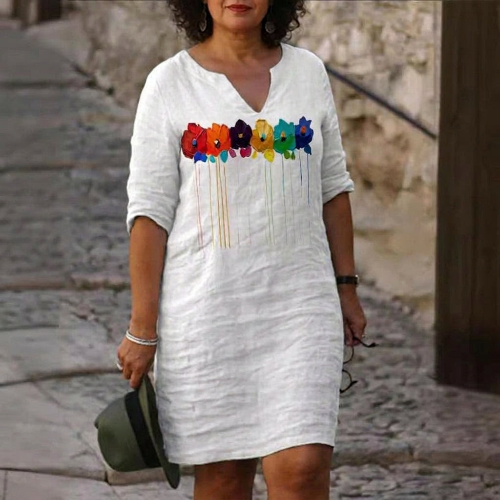 Robe Florale Amara : Élégance Quotidienne Sans Effort