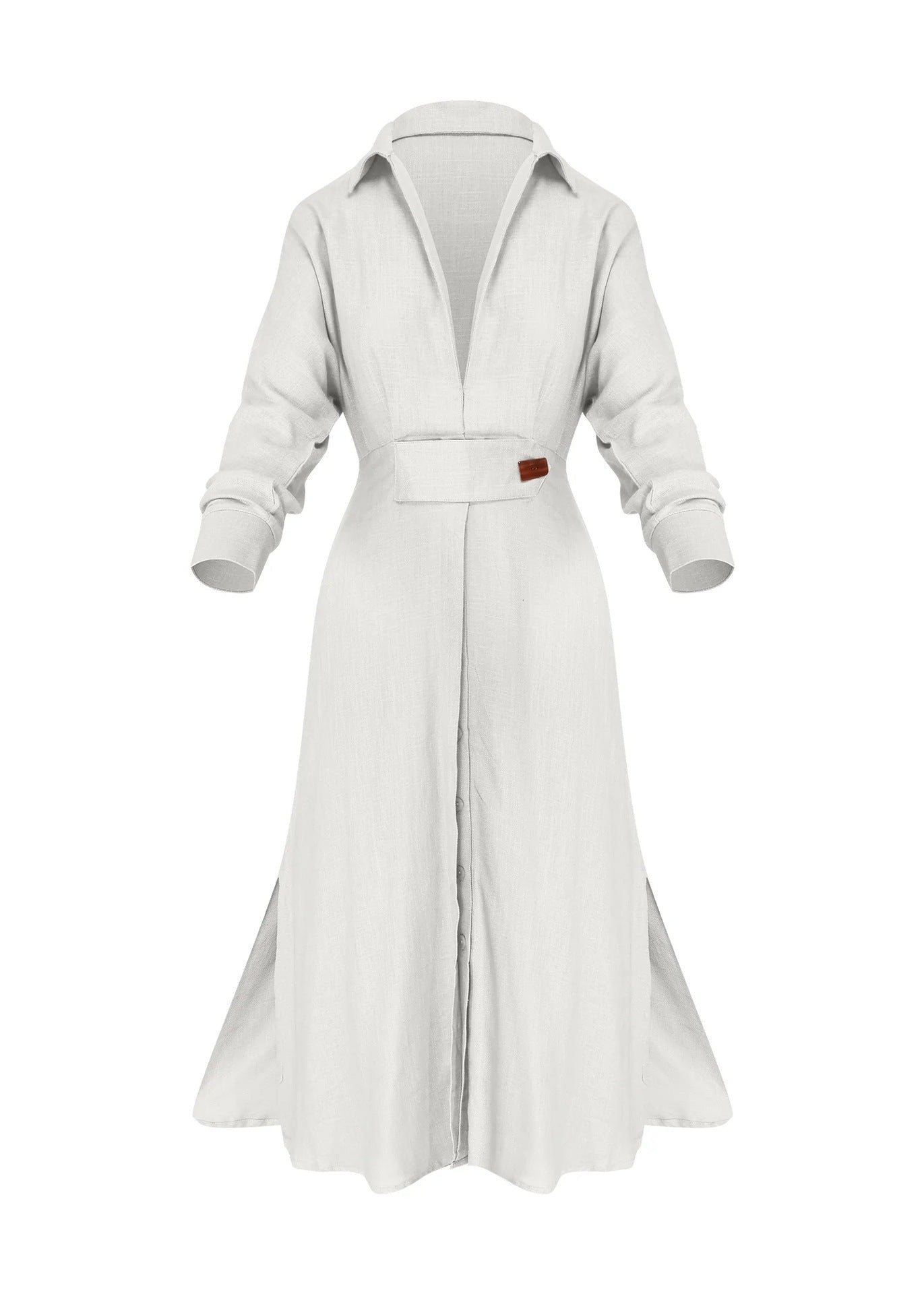 Robe Slim V-Neck Wynne : Élégante Déclaration Bleu Ciel