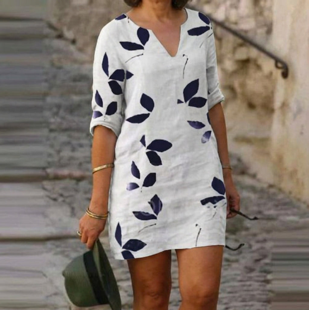 Robe Calla à décolleté en V : Élégance printanière fraîche