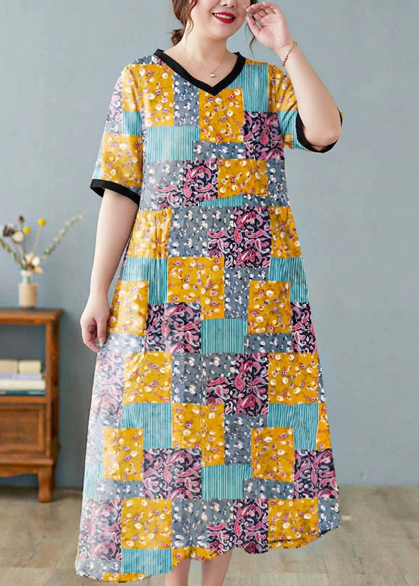 Mira - Robes en Lin à Manches Courtes