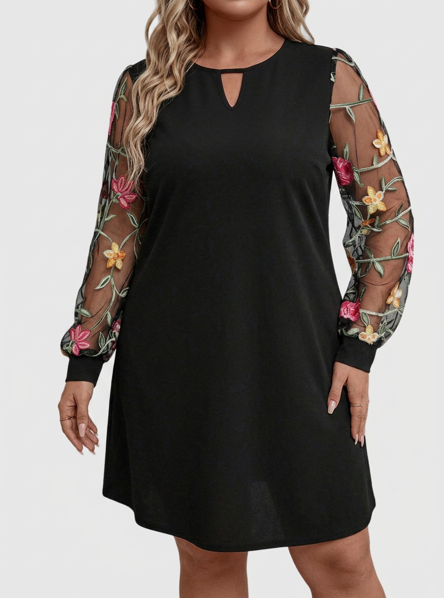 Tamsin – Robe Mini Fleurie Élegante à Décolleté en V