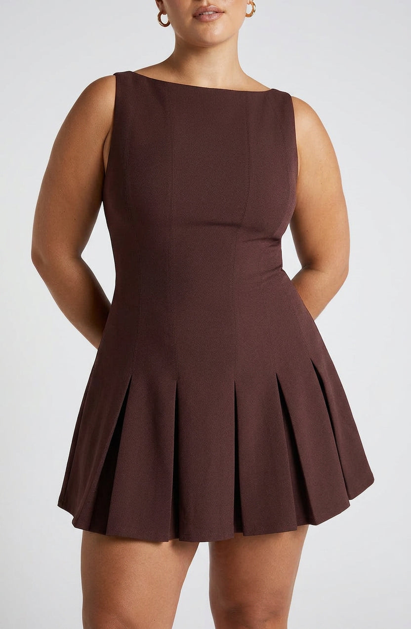 Robe Mini Romy - Marron Prune