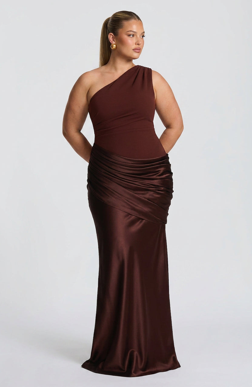 Robe Maxi Yara - Marron Prune