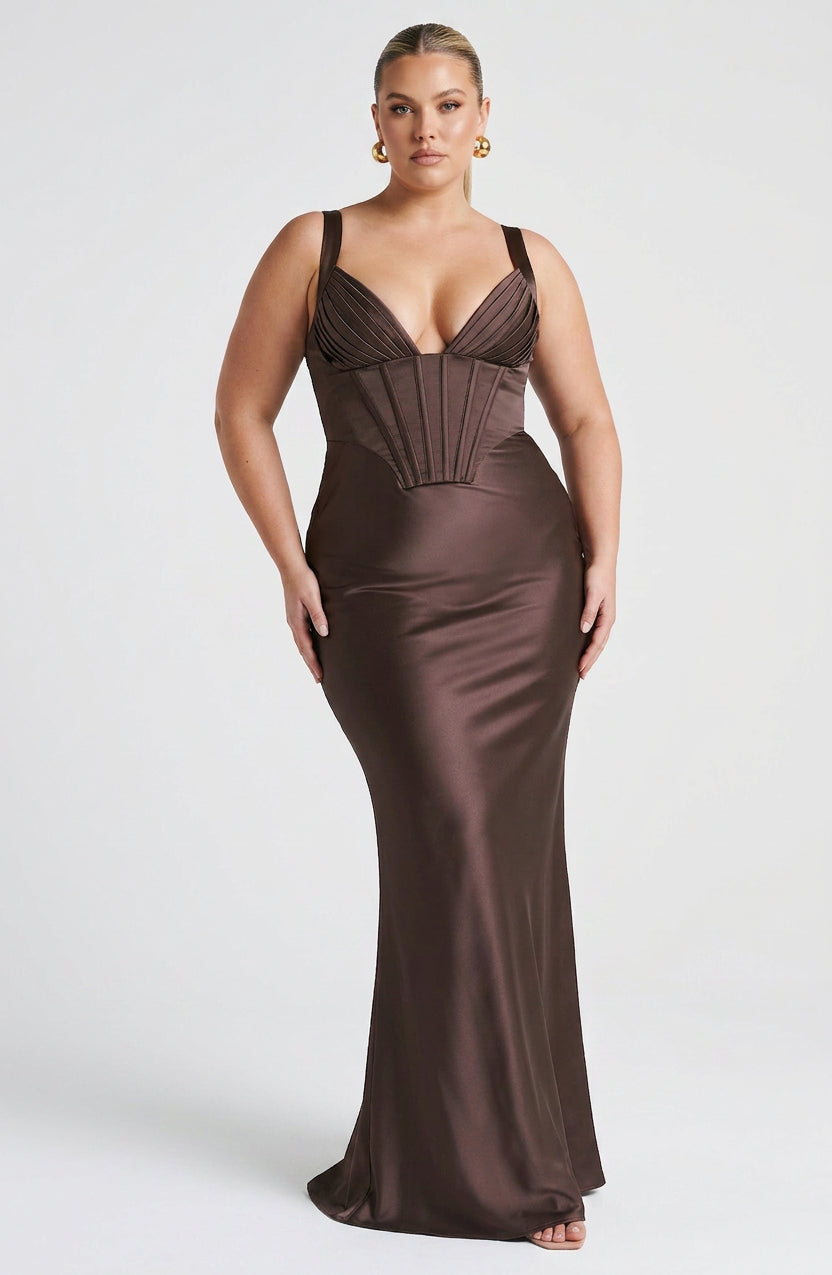 Robe Maxi Briar - Marron Prune