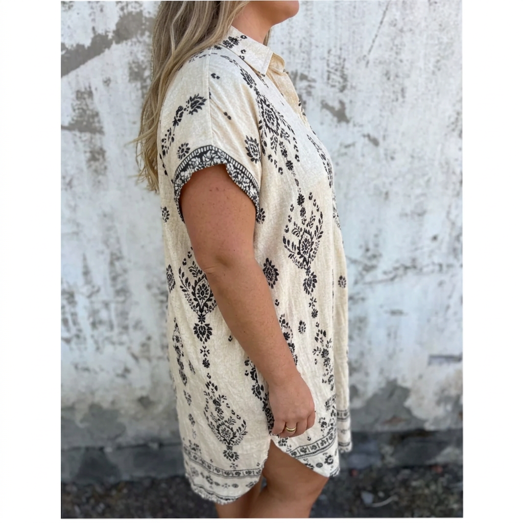 Lottie | Robe Boho en Coton-Lin