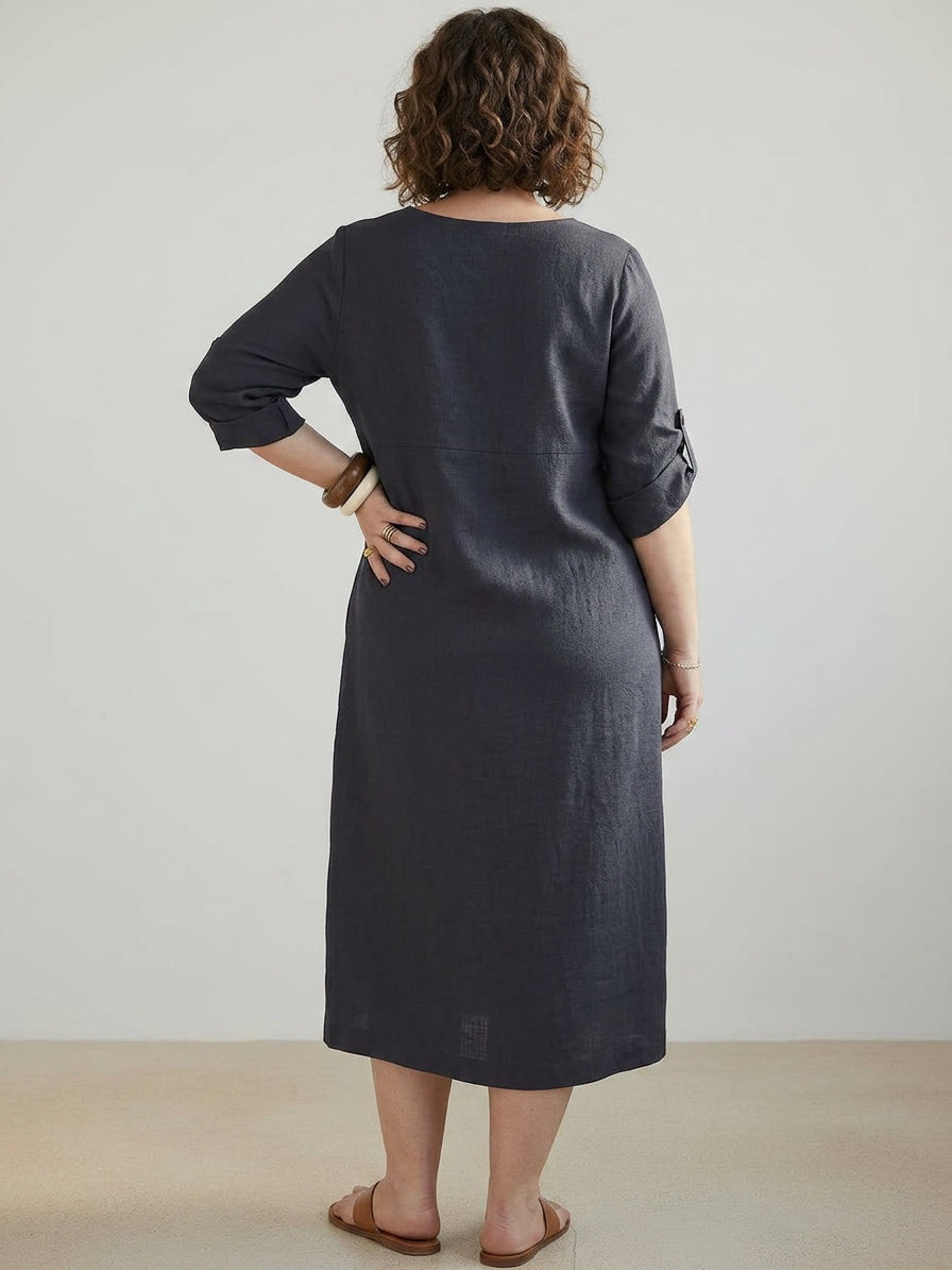 Esmé - Robe en Lin Élégante