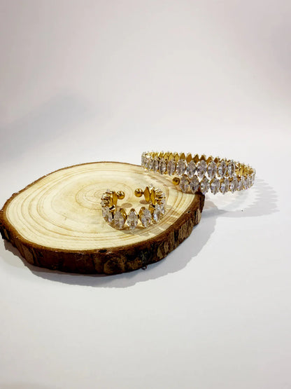 Set Bague Bracelet Délicat
