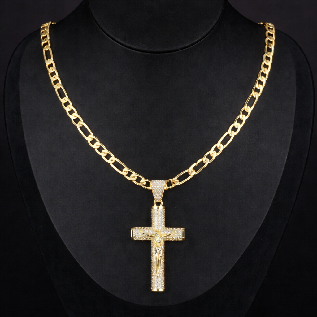 Collier Croix Porte-Bonheur