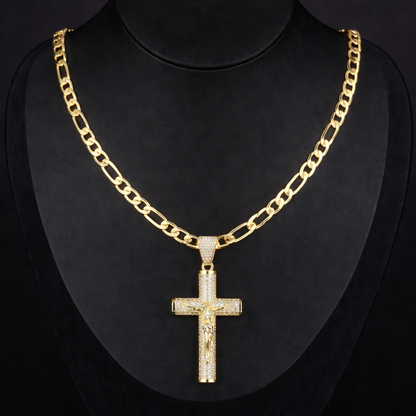 Collier Croix Porte-Bonheur