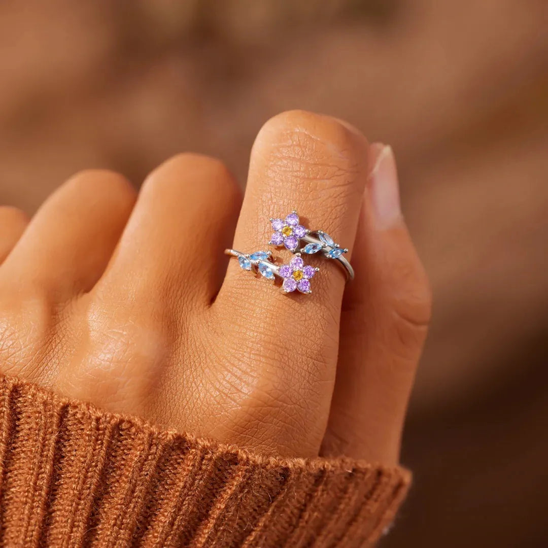 Bague en zircon scintillant