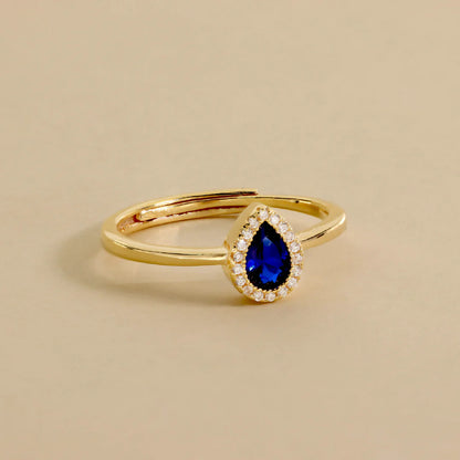 Bague Goutte Zircon Délicate