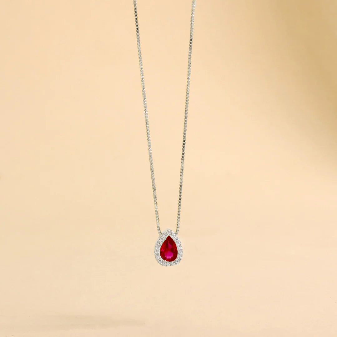 Collier Goutte Zircon Délicat