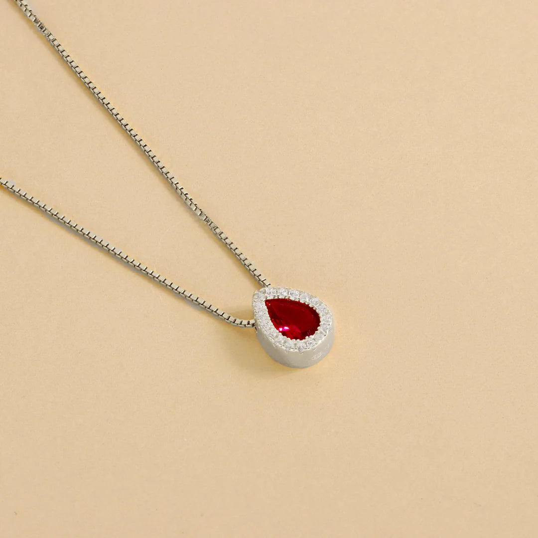 Collier Goutte Zircon Délicat