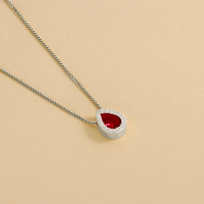 Collier Goutte Zircon Délicat