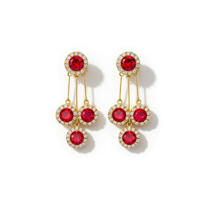 Boucles d’oreilles Fleurs Pampilles