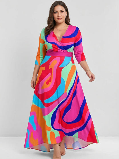 Wynne | Robe Maxi Élégante Glamour de Mi-Saison