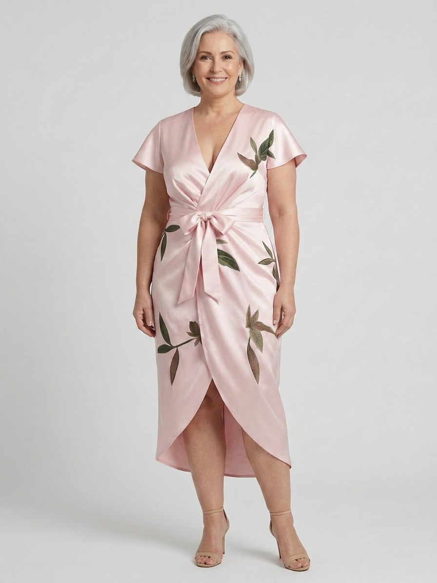 Eulalia - Robe Wrap Élégante Vraie