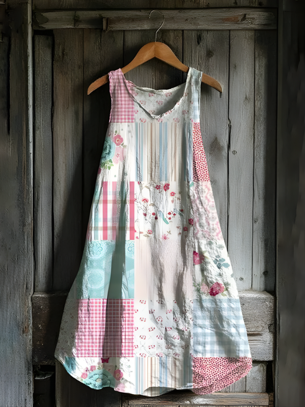 Nadia - Robe Tank Art Patchwork Cottage