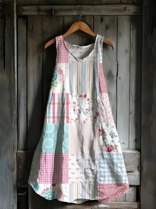 Nadia - Robe Tank Art Patchwork Cottage