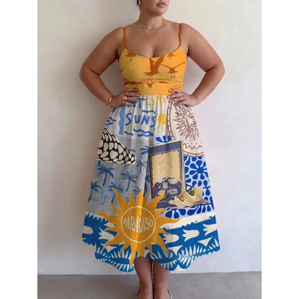 Ffion | Robe Midi Paradise Sun