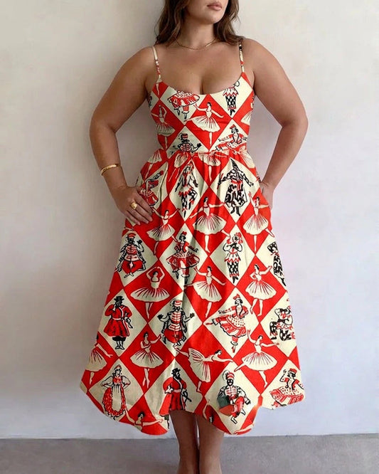 Wren | Robe Midi Carrousel Vintage