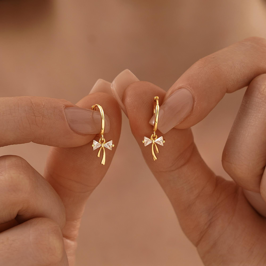 Boucles d'Oreilles Chic avec Noeud