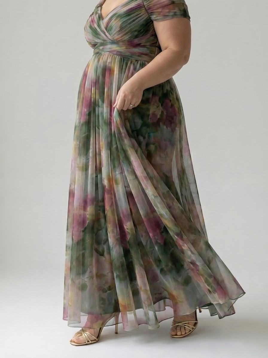 Stella & Grace™ | Robe Maxi Douce en Enveloppement