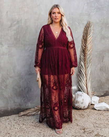 Robe Vael Longue V-Cou : Silhouette Élégante et Flottante