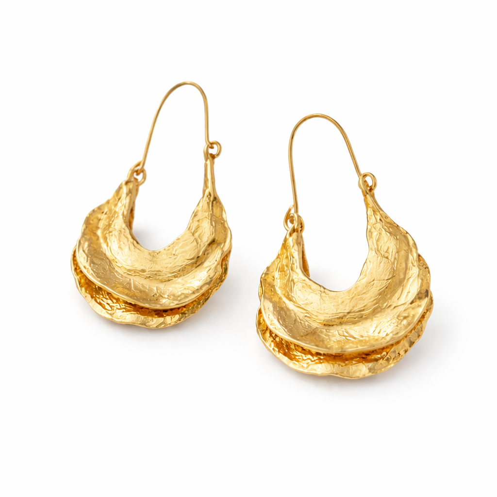 Boucles d’oreilles Cléopâtre dorées