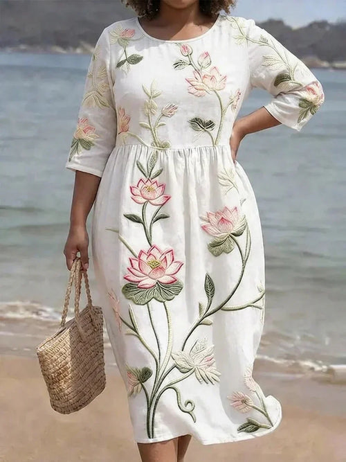 Edith - Robe Décontractée Élégante
