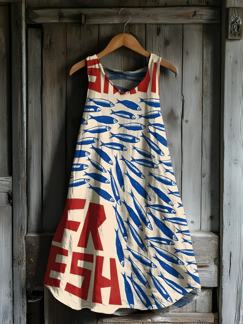 Sunniva - Robe Tank Art Fresh Catch