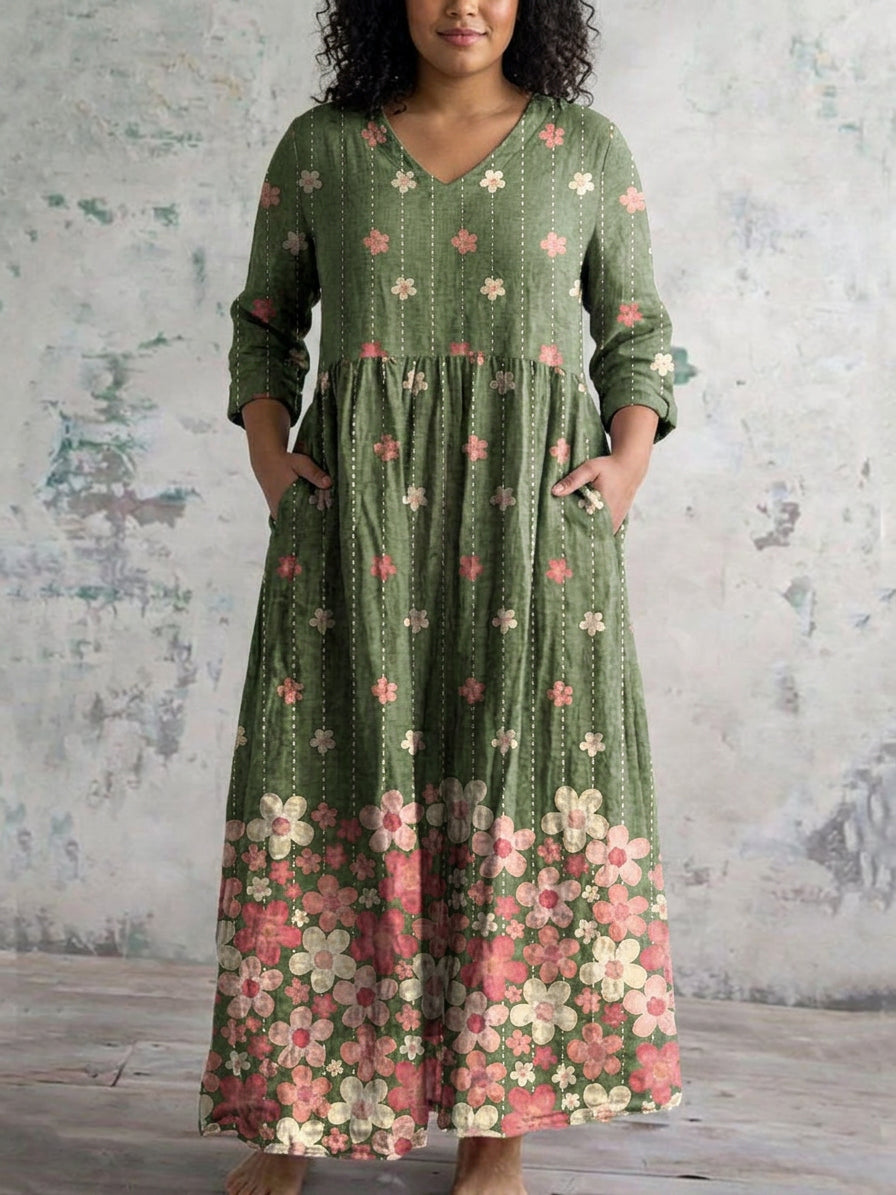 Leona | Robe Maxi Fleur de Prairie