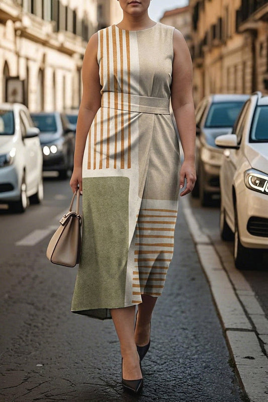 Amaya | Robe Midi Luxe Désert