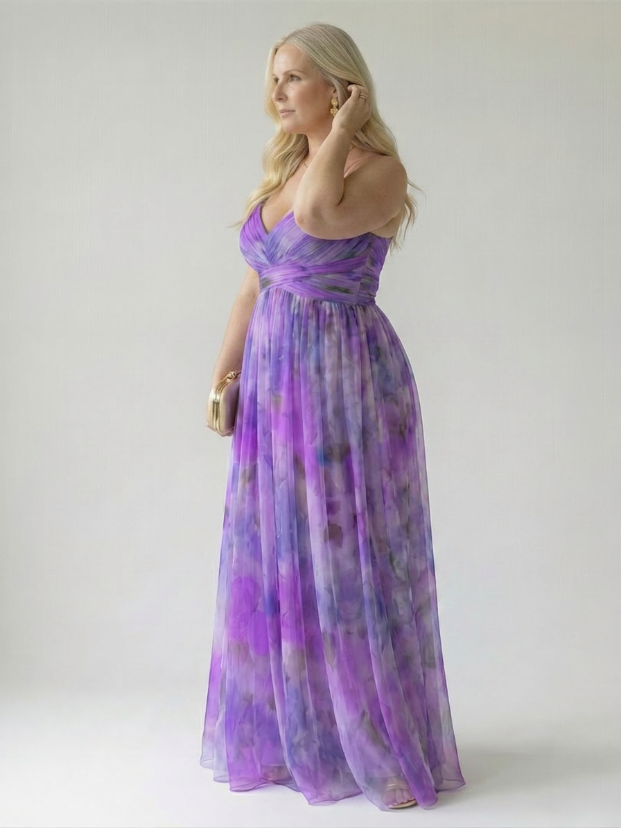 Stella & Grace™ | Robe Maxi Douce en Enveloppement