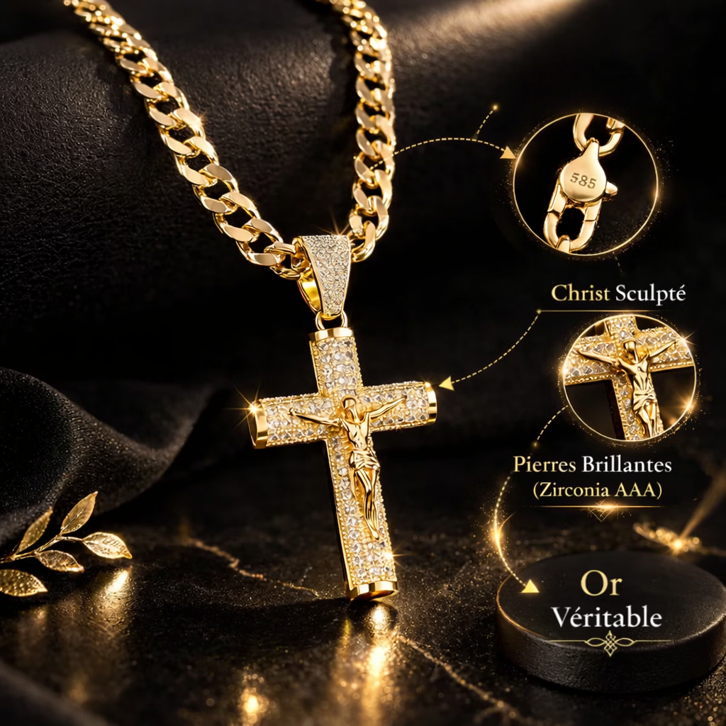 Collier Croix Porte-Bonheur