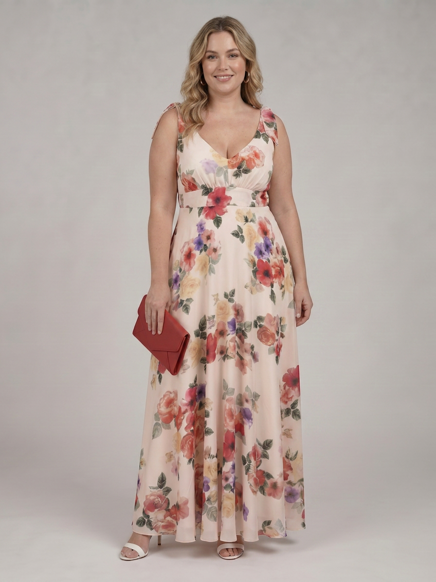 Ember | Robe Maxi à Jupe Fluide Sans Manches