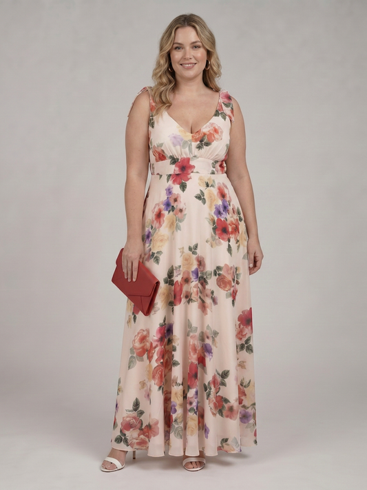 Ember | Robe Maxi à Jupe Fluide Sans Manches