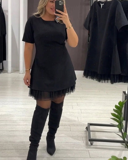 Mirabel - Robe Patchwork A-Ligne