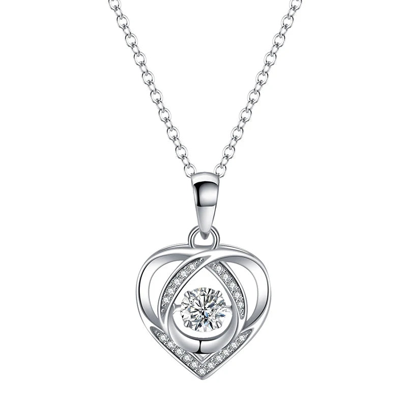 Pendentif Coeur Moissanite