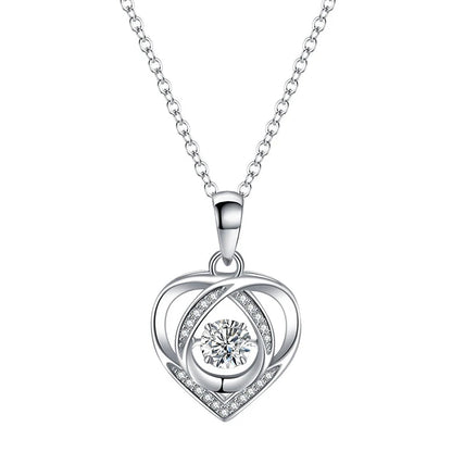 Pendentif Coeur Moissanite