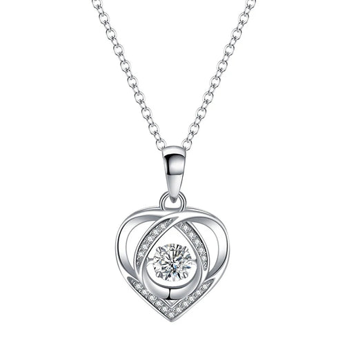 Pendentif Coeur Moissanite
