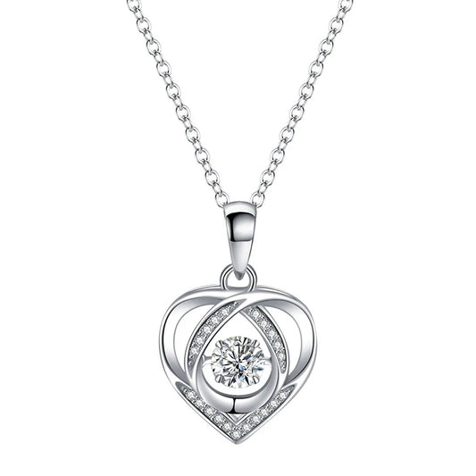 Pendentif Coeur Moissanite