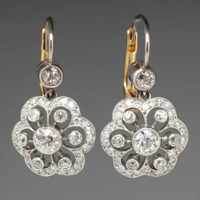 Boucles Rosette Zirconia