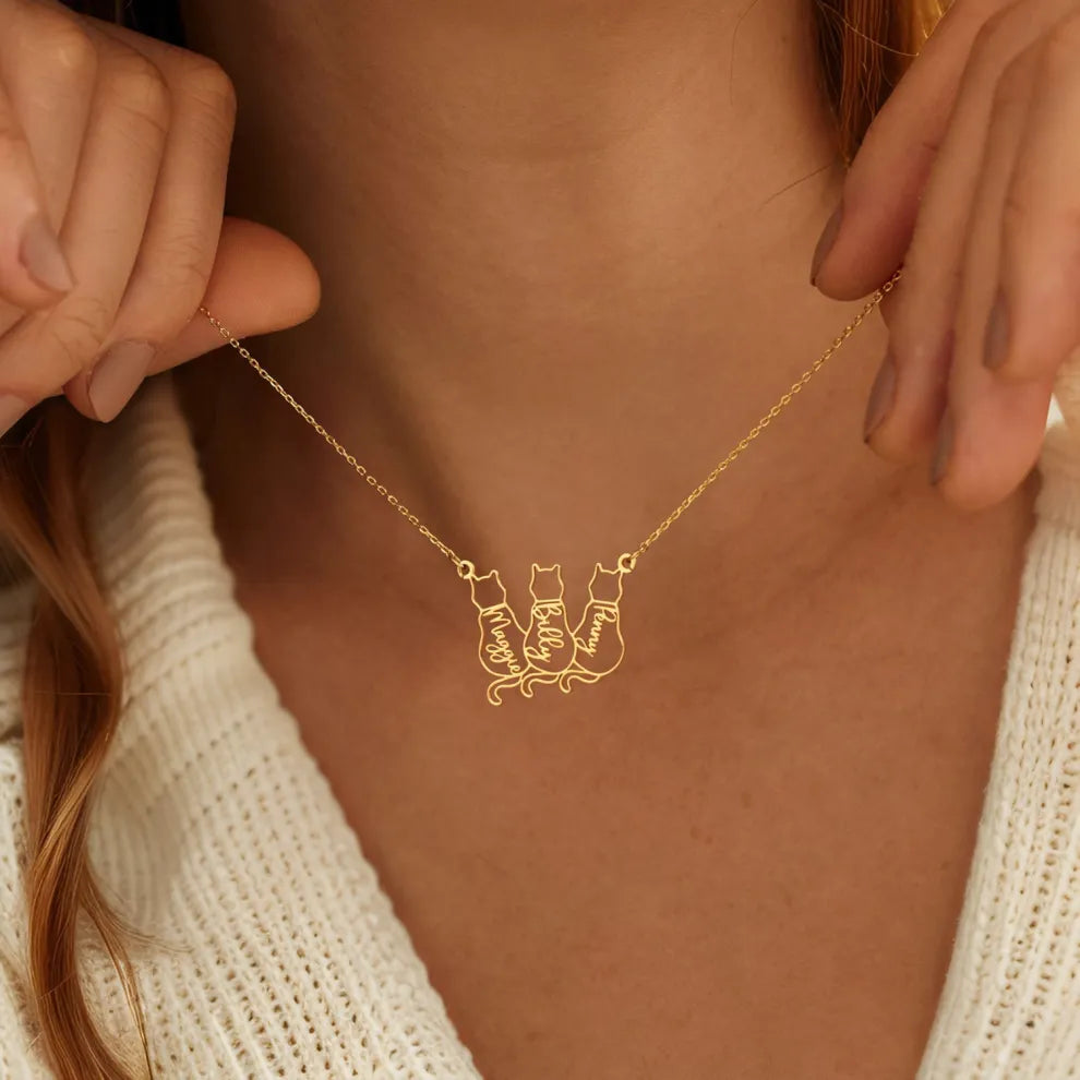 Collier Chat Personnalisé