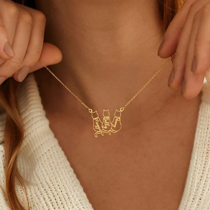 Collier Chat Personnalisé