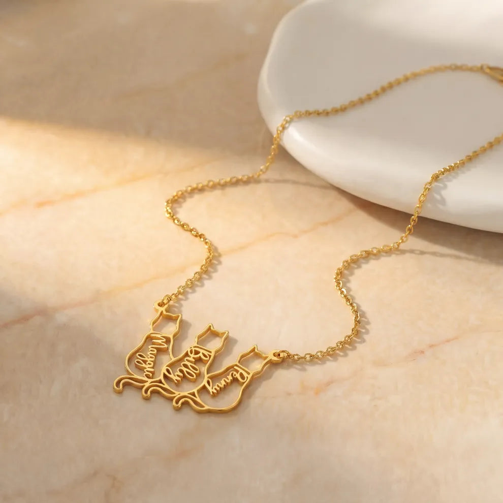 Collier Chat Personnalisé