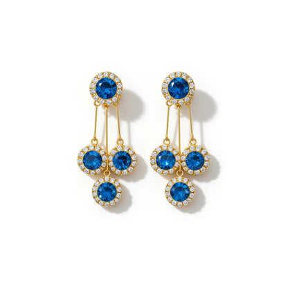 Boucles d’oreilles Fleurs Pampilles
